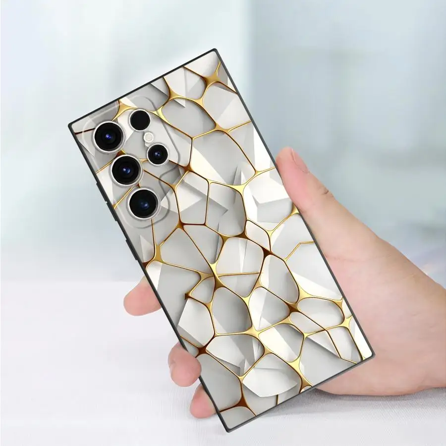 Chic Marble Print Phone Case - Sleek Silicone Cover