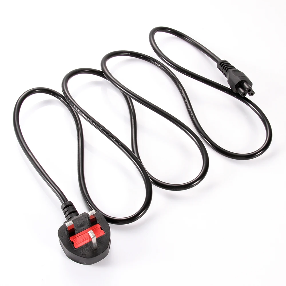 Universal UK/AU/EU Plug C5 to 3-Pin Power Charger Cable