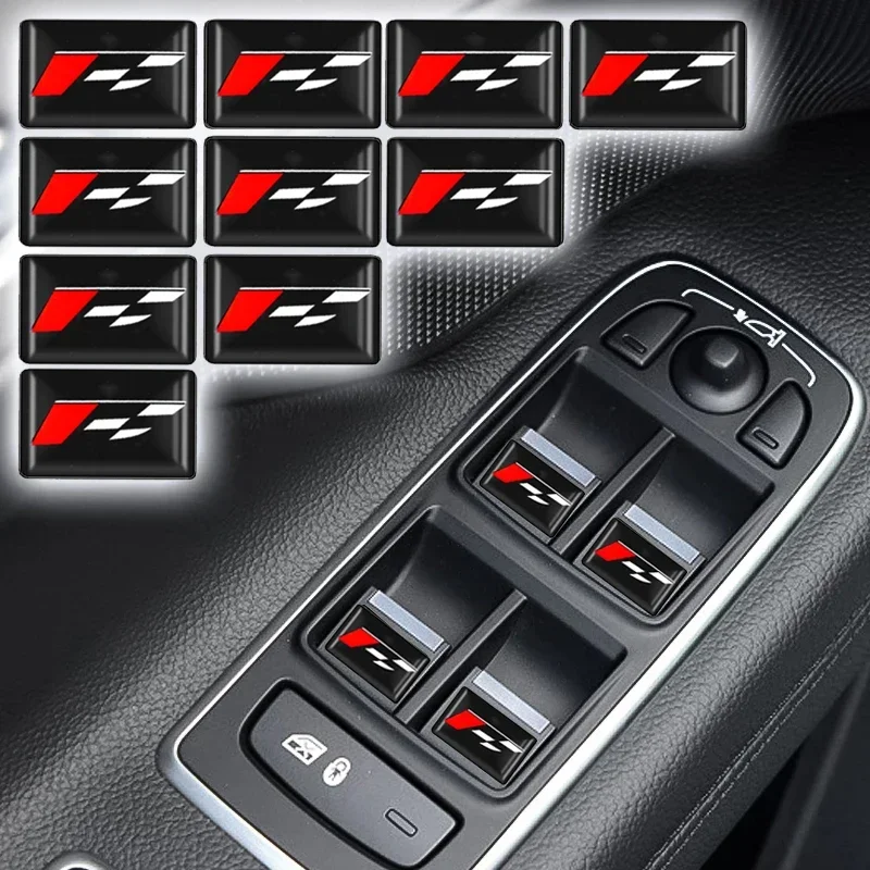 10PCS 자동 에폭시 스티커 데칼 자동차 인테리어 액세서리 Fiat Doblo Panda Aegea Palio Stilo 500c Punto Bravo Tipo 장식
