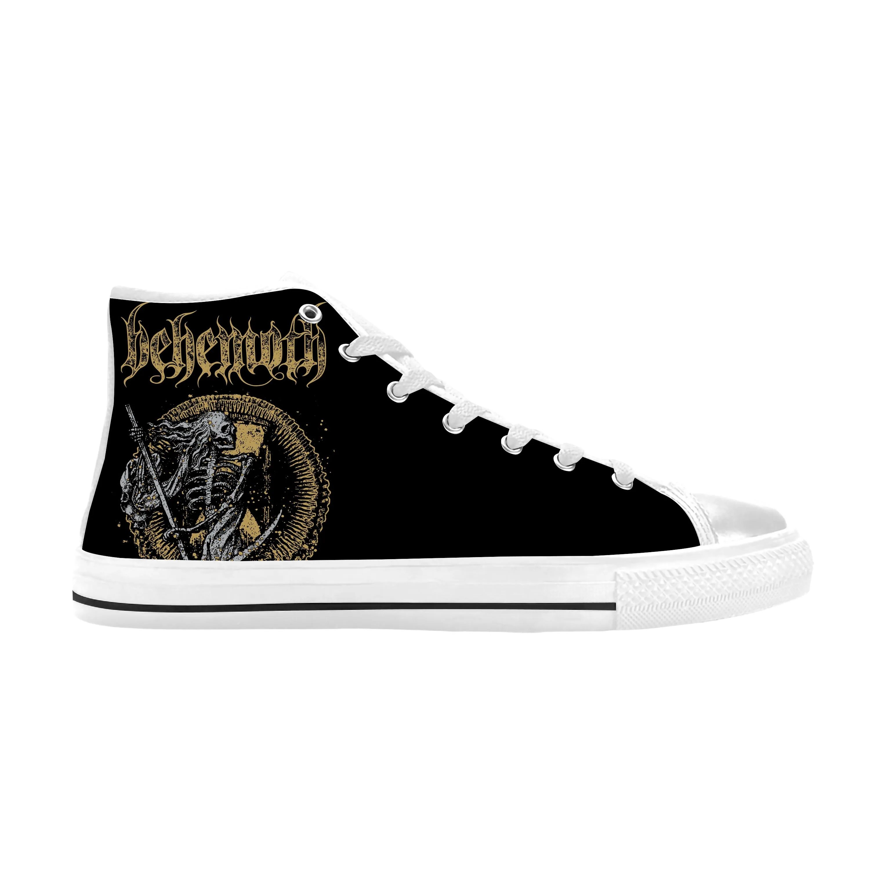 Behemoths Black Metal Rock Band Music Singer Cool Casual Cloth Shoes High Top Comfortable Breathable 3D Print Men Women Sneakers