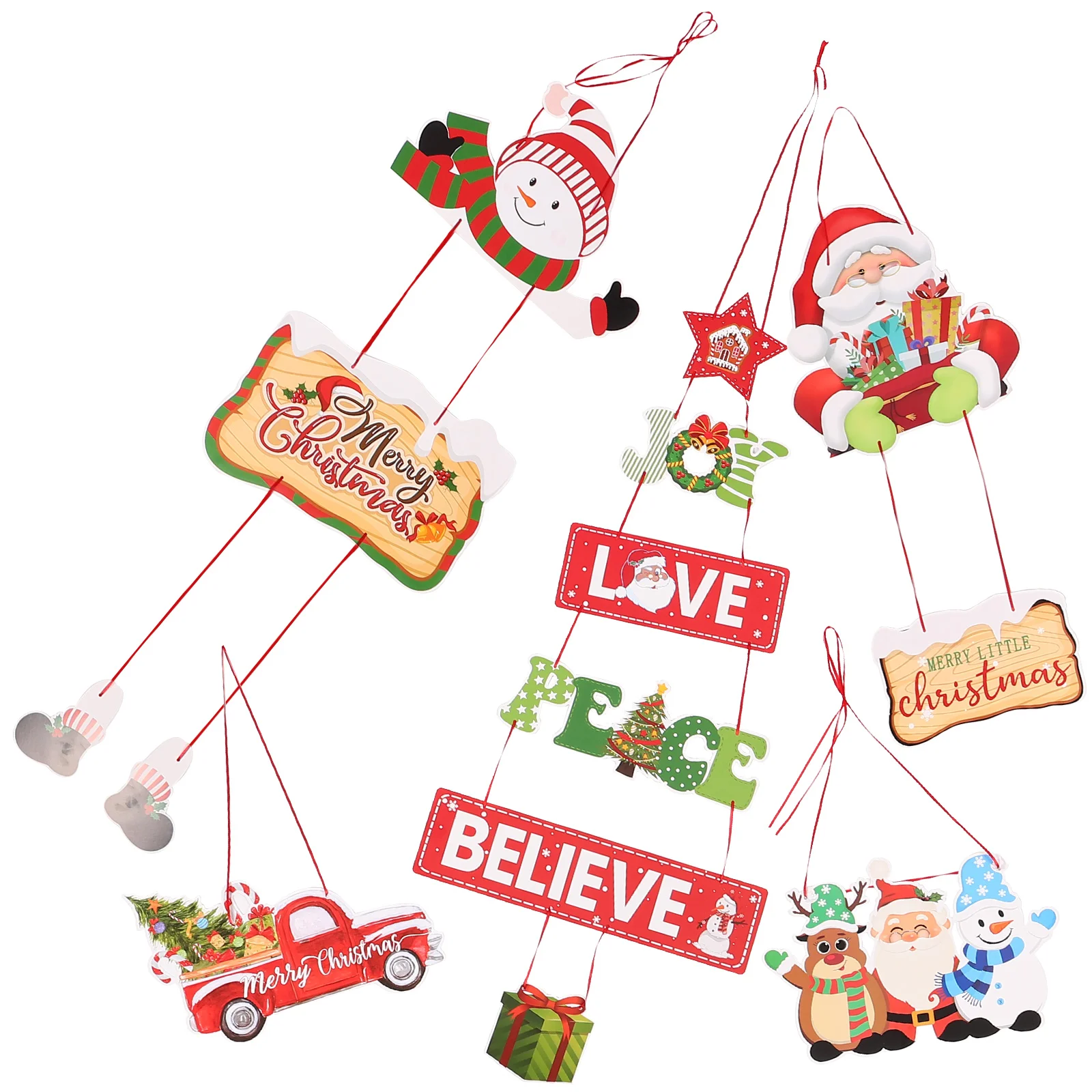 

5 шт., украшения для новогодней двери