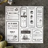 Journal GO 30 Sheets Retro Border Collection Vintage Label Memo Pad Junk Journal Collage Material Paper Creative DIY Stationery 4