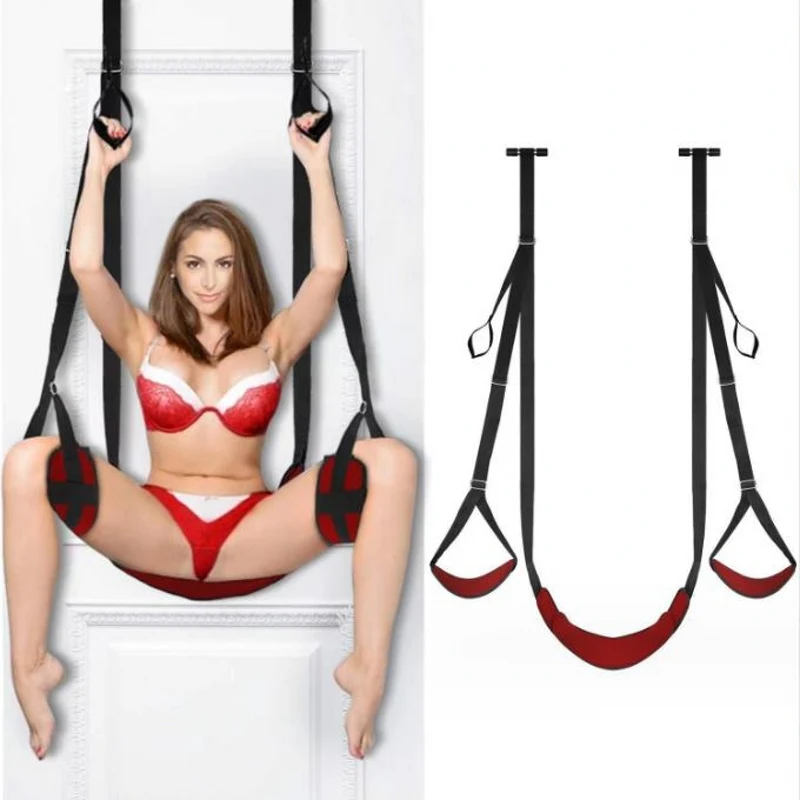 Adult Sex Products Female Slave Sex Carmen Swing Seat Cushion Door Swing Handcuffs Easy M Split Leg Strap