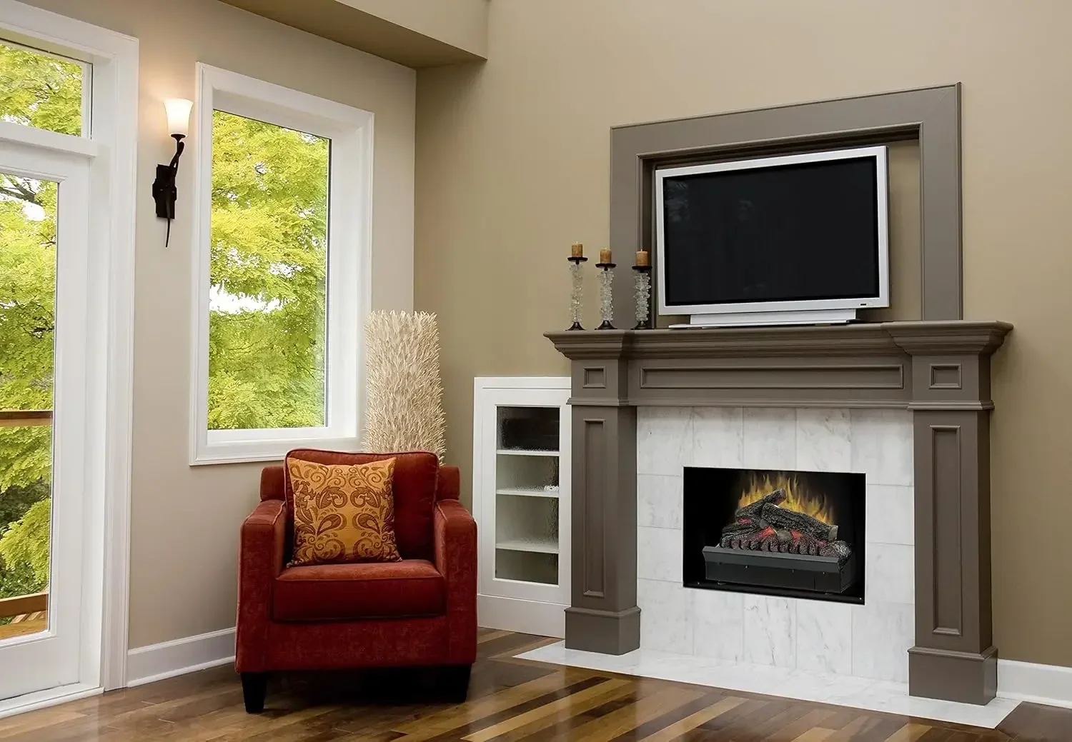 Dimplex DFI Series 23" Standard Log Set Electric Fireplace Insert (Model: DFI2309), 4692 BTU, 120 Volt, 1375 Watt, Black 5