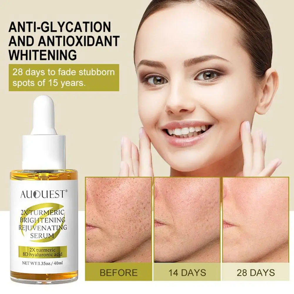

40ml Turmeric Facial Serum Turmeric Collagen Serum Beauty Skin Spot Skin Facial Care Collagen Vitamin Care Serum Dark E1V6