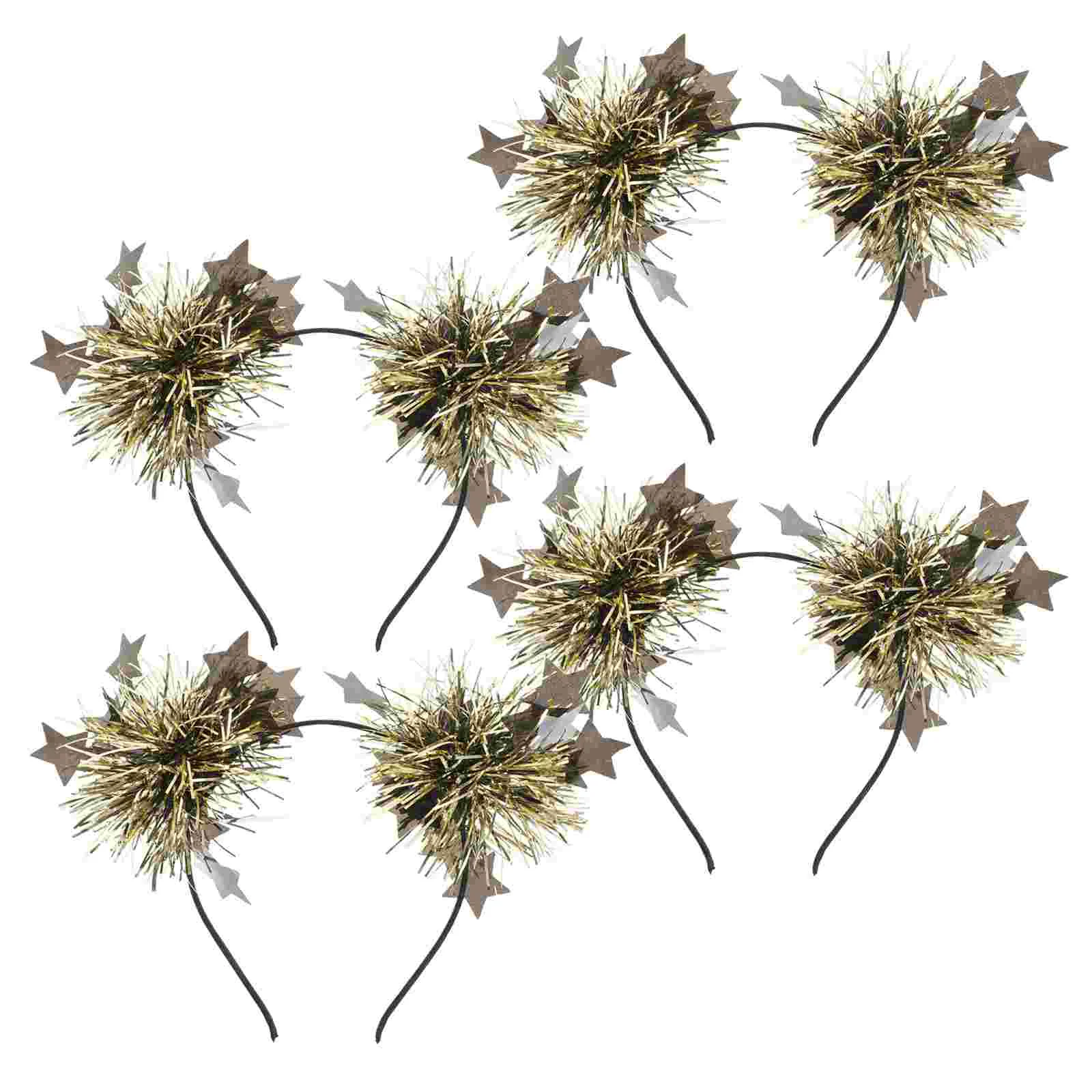 

4 Pcs Shining Star Headband Girl Hair Accessories for Festival Party Women Birthday