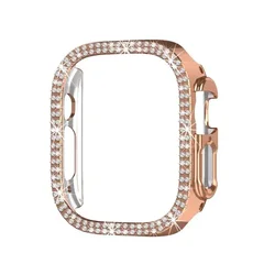 Deluxe Diamond Screen Protector Bumper for 44mm  Series654SE (Rose Gold)