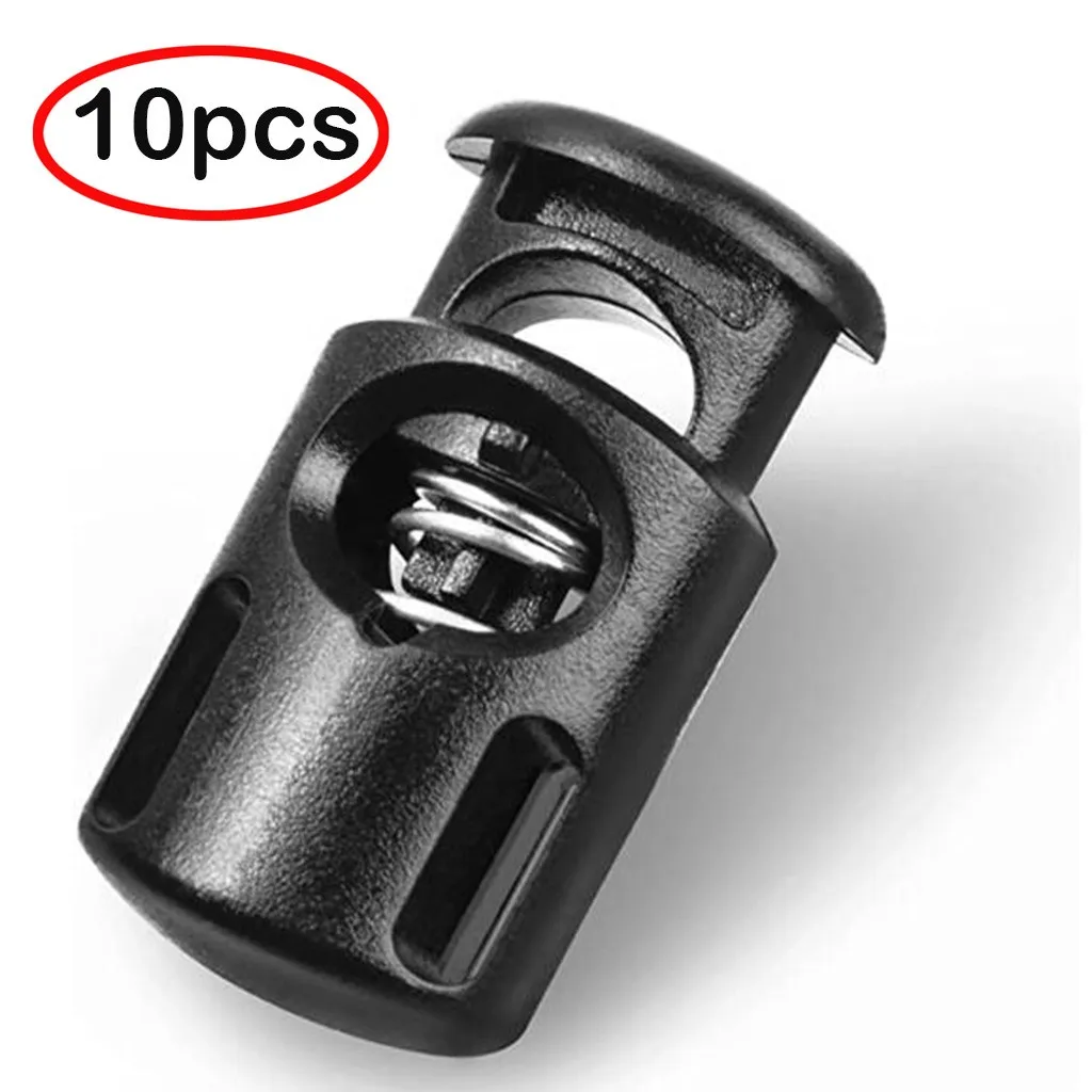 10pcs/pack Cord Lock Toggle Clip Stopper Plastic For Bags/Garments cord lock stopper,cord lock,cord stopper,cord end lock