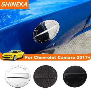 SHINEKA Car Exterior Gas Oil Fuel Tank Cap Decoration Cover Trim for Chevrolet Camaro 2017 2018 2019 2020 2021 2022 Accessories 1