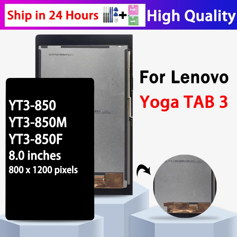 

8“New YT3-850 Display For Lenovo Yoga TAB 3 8.0 YT3-850F YT3-850L YT3-850M LCD Display Touch Screen Digitizer Assembly