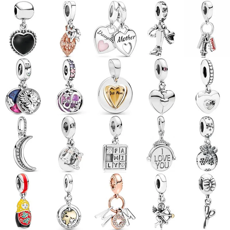 

Black MI Amor ONYX Clip Decorative Ornament Doll Pendant Beads 925 Sterling Silver Charm Fit Fashion Bracelet Jewelry