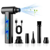 2 in 1 Air Blower & Vacuum Cleaner 120000PRM Car Dryer Air Blower USB Rechargeable Computer Vacuum Cleaner for Keyboard Cleaning 2