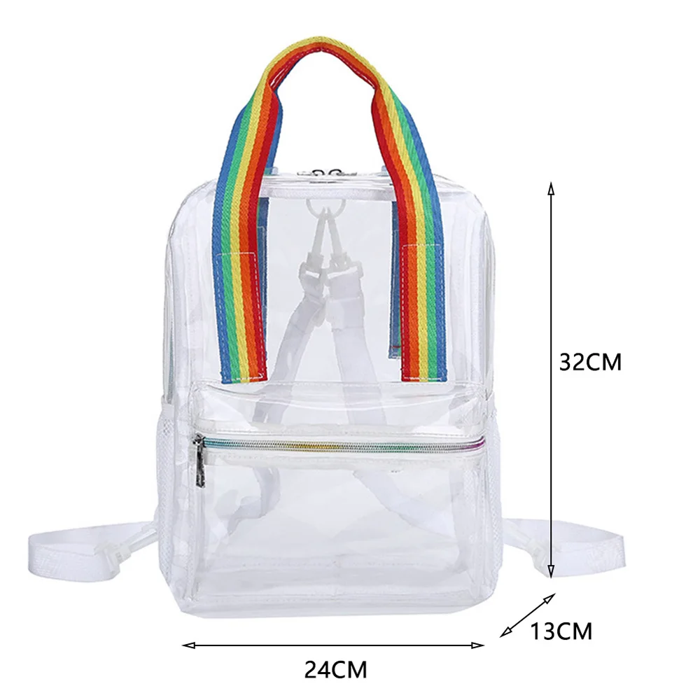 Clear Mini Backpack Stadium Aprobado, Mochila Transparente a Prueba de Agua