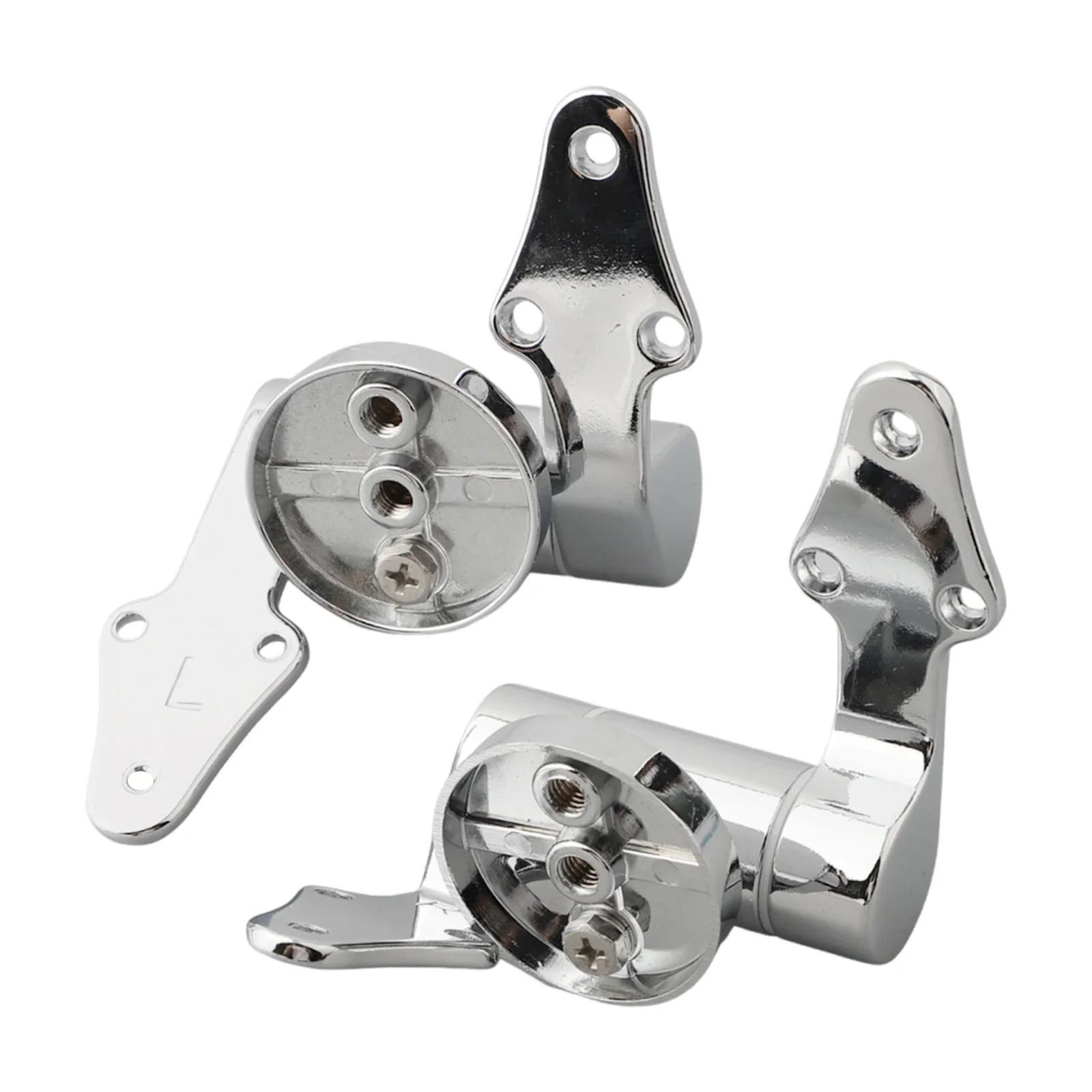Zinc Alloy Toilet Seat Hinge Soft Release Toilet Lid Hinge Mounting Fittings Attachments Slow-Down Cover Connector