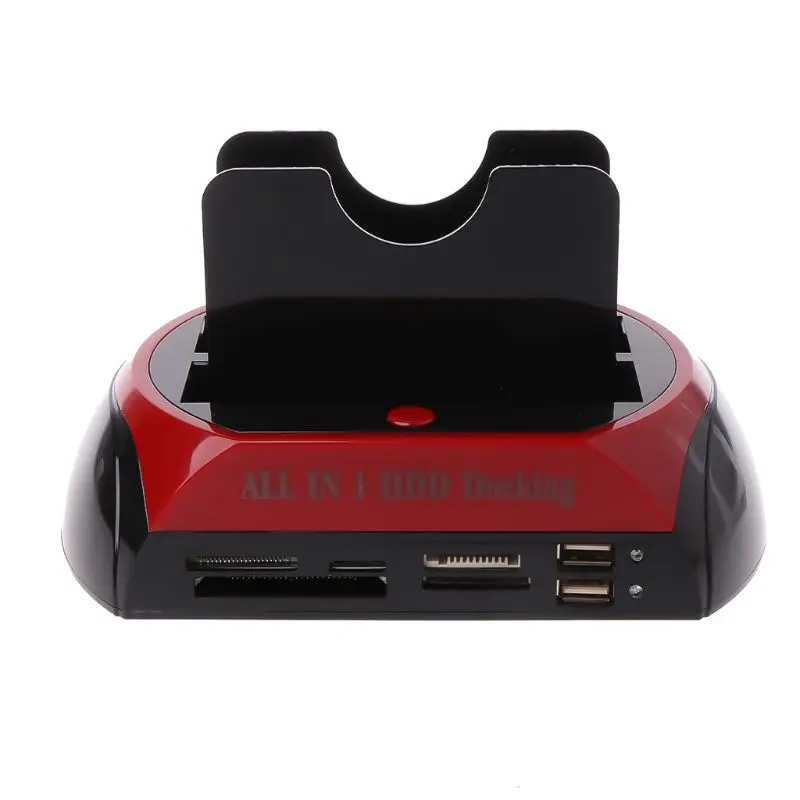 IDE SATA Dual All In 1 HDD Dock Docking Station Hard Disk Drive Hdd 2.5 3.5 Reader Usb 2.0 US External Box Enclosure Case