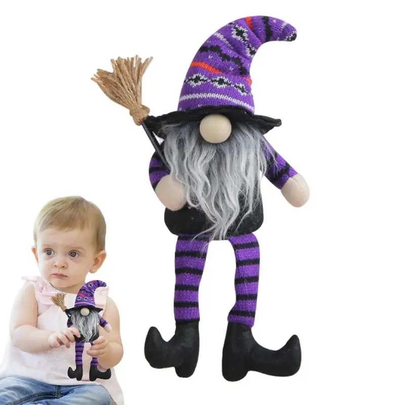 

Ведьма на Хэллоуин, гном, милые гномы на Хэллоуин, гномы, украшения для дома, подарки гному на Хэллоуин, карликовый лоток в несколько рядов на Хэллоуин