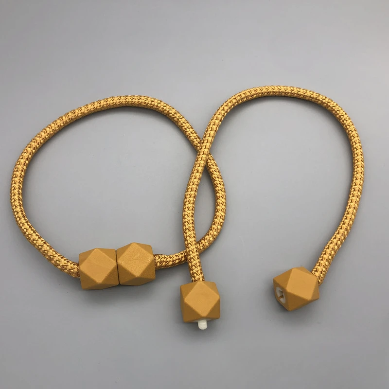 Curtain Tiebacks with Strong Magnet Thick Rope Design for Bedroom Living Room Kitchen Durable Plastic Home Decor Accessory