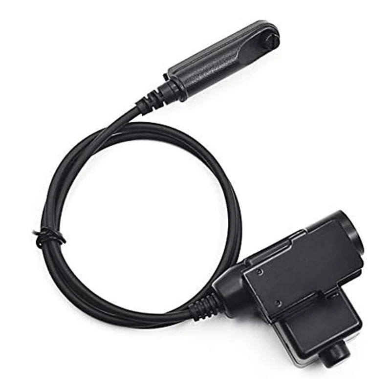RISENKE-Z Tactical U94 PTT Adapter,Compatible with Baofeng UV-9R,BF-9700,Two Way Radio,Walkie Talkie,Cable Plug Headset,Earpiece