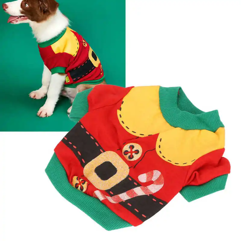 

Dog Christmas Shirt Cute Stylish Soft Warm Pet Winter Christmas Clothes New Year Puppy Vest Shirt for Dogs Cats Pets Clothing
