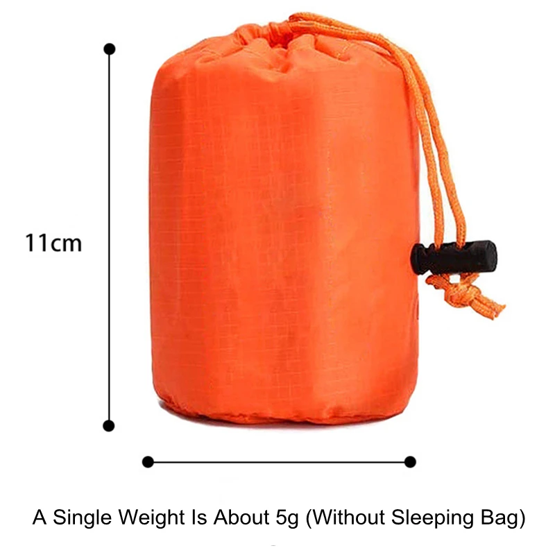 War Emergency Blanket Thermal Emergency Sleeping Bag Portable Multi Purpose Survival Gear for Hiking Windproof Waterproof
