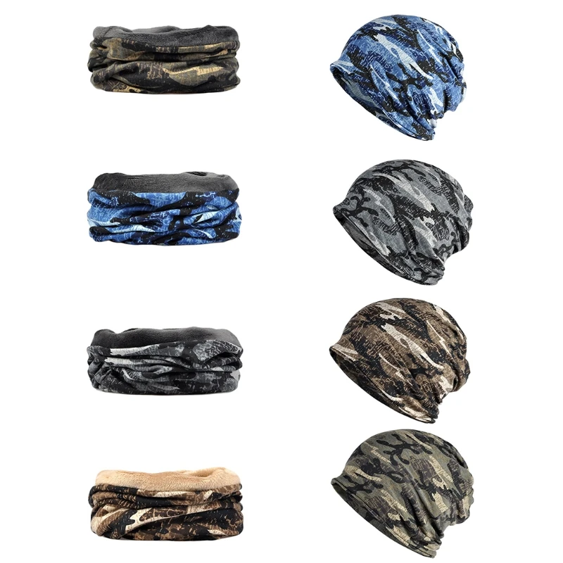 

Baotou Hat Camouflage Hood Hat Skull Fashion Trendy Female Male Outdoor Dropship