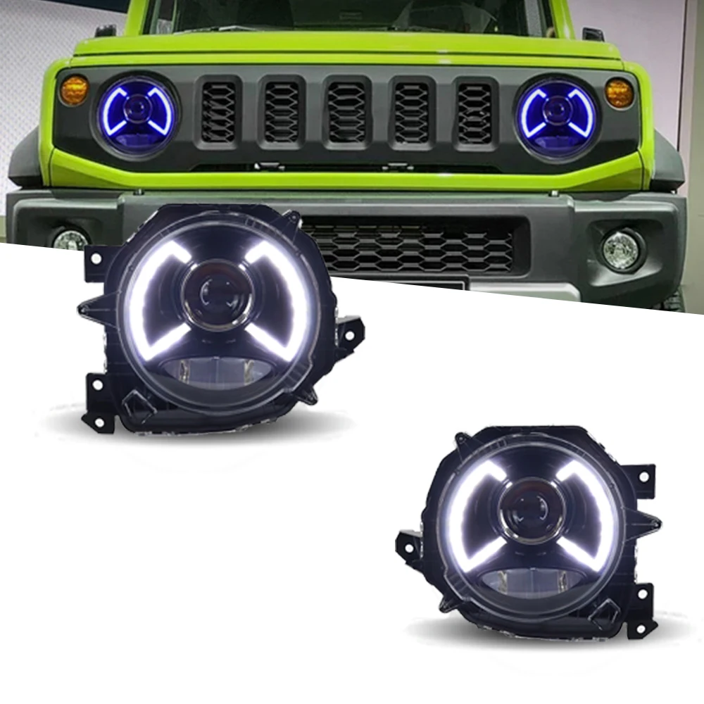 

Фара для Suzuki Jimny передние светодиодный фары 2018 2019 2020 передняя фара автомобильный Стайлинг DRL сигнальный проектор линзы автомобильные аксессуары