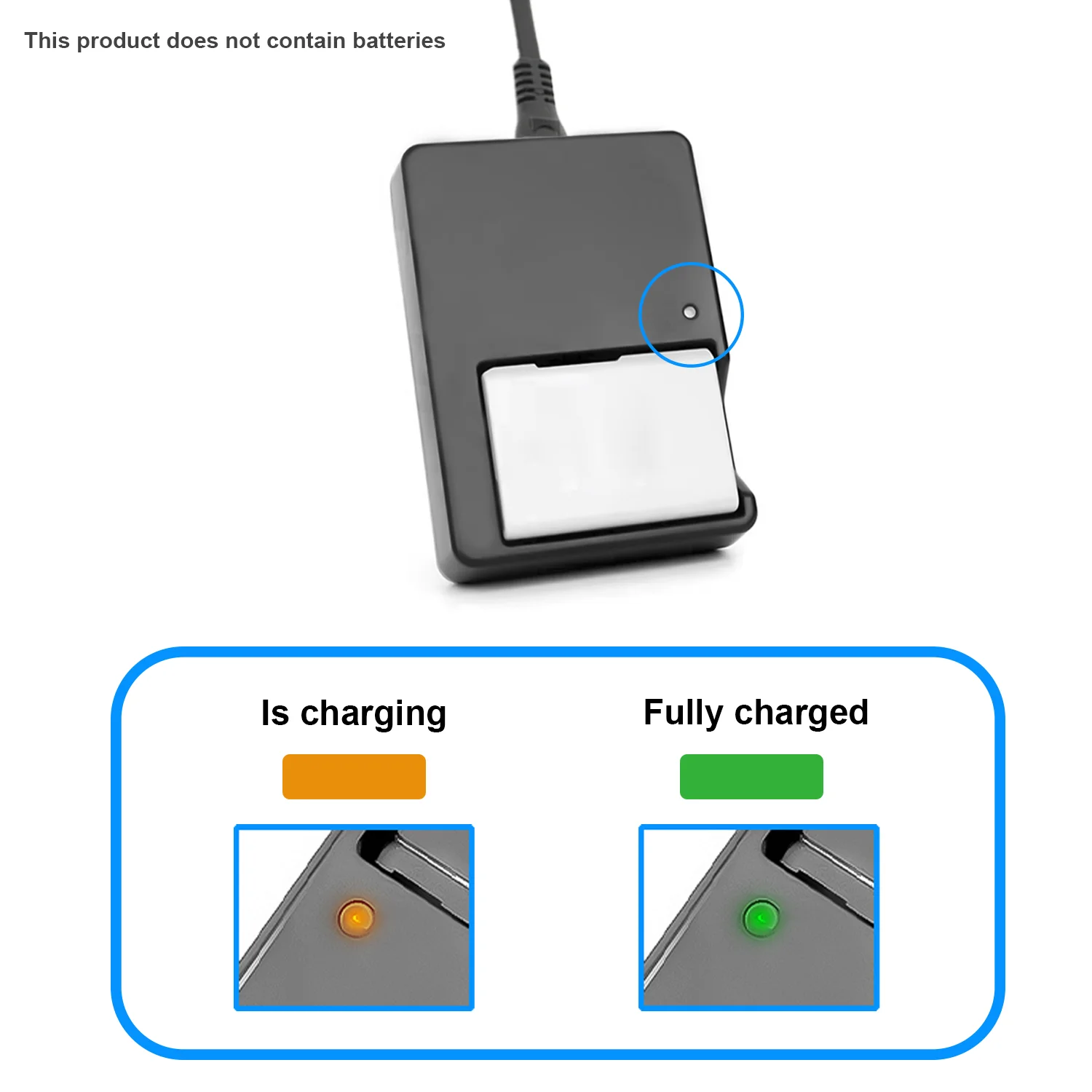 KUTOU MH-24 Quick Battery Charger for EN-EL14 Compatible with Nikon P7000 P7100 P7200 P7700 P7800 D5100 D5200 D5300 Camera