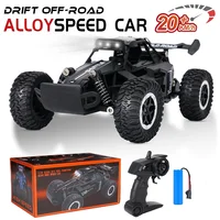1:16 2.4G Model 2WD High-Speed Off-road RC Car With LED Light Remote Control Climbing Vehicle Outdoor Trucks Car Gifts Kids Toys 1