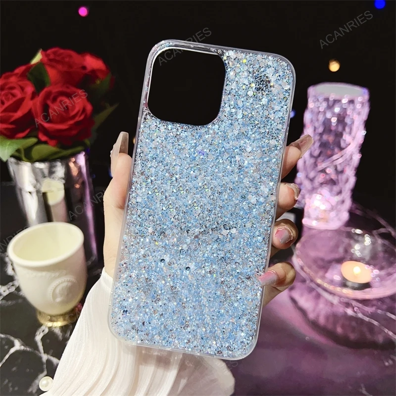 Glitter Silicone Phone Case For Samsung Galaxy Series Soft Cover_voghion.com