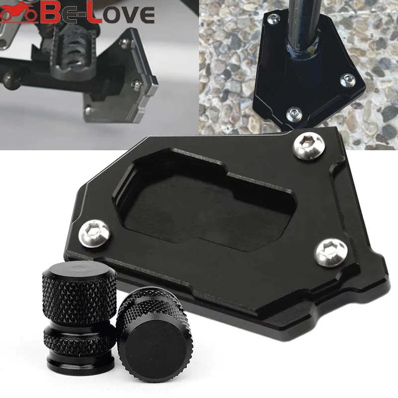 thumbnail image 2 of Motorcycle Kickstand Pad For BMW R1250GS R1200GS Adventure - Anti-Slip Side Stand Extension 2 of 10