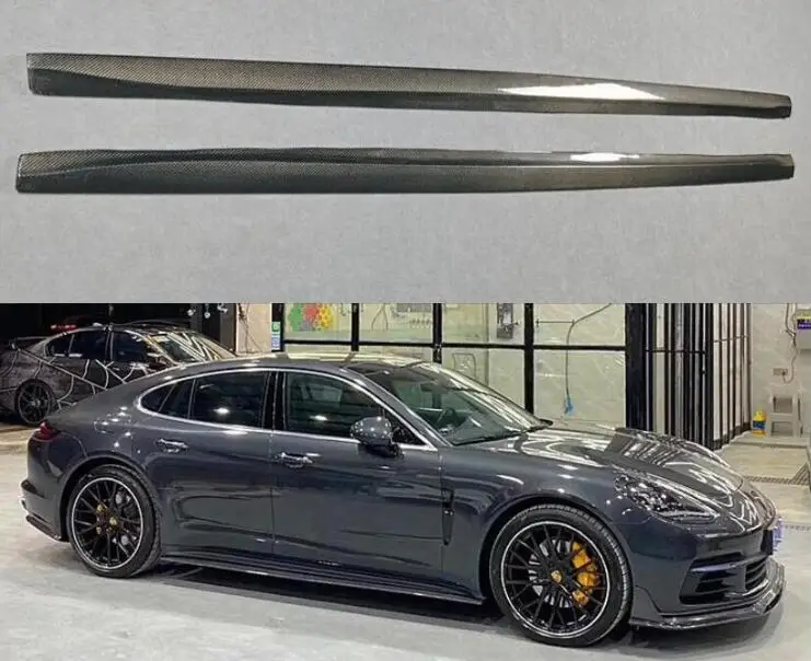 

Body Kit For Porsche Panamera 971 Turbo 2017-2023 Real Forging Carbon Fiber Side Skirts Aprons Extension Lip