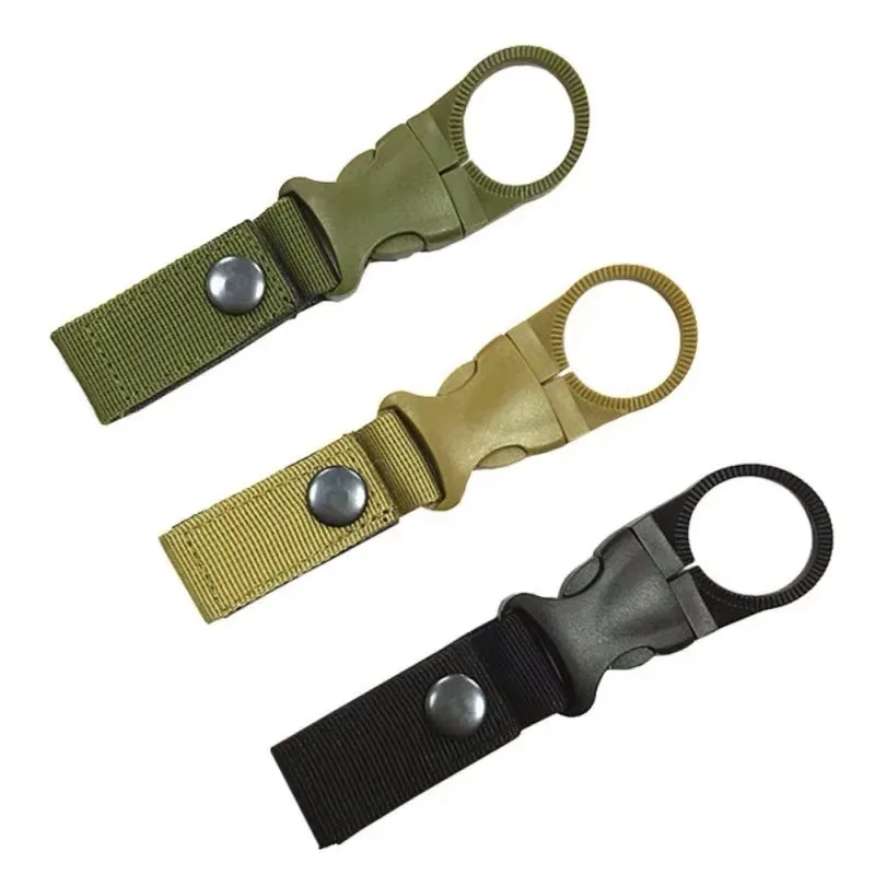 Webbing Buckle Hook Water Bottle Holder Clip for water bottle holder carabiner belt clip carabiner clips drinking tube clip Outdoor Nylon Climb Carabiner Belt Backpack Hanger Camp