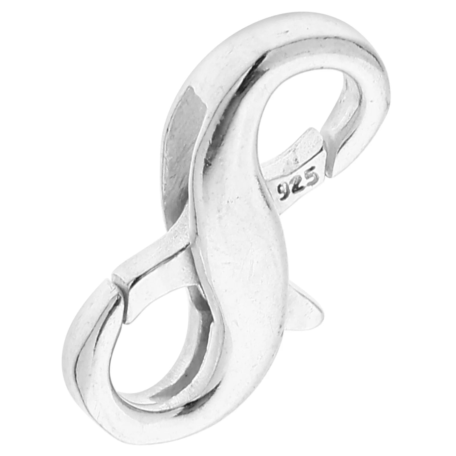 

8 Word Double Buckle Necklace Decors Opening Bracelet Extender DIY Jewelry Accessory Silver Connection Clasp