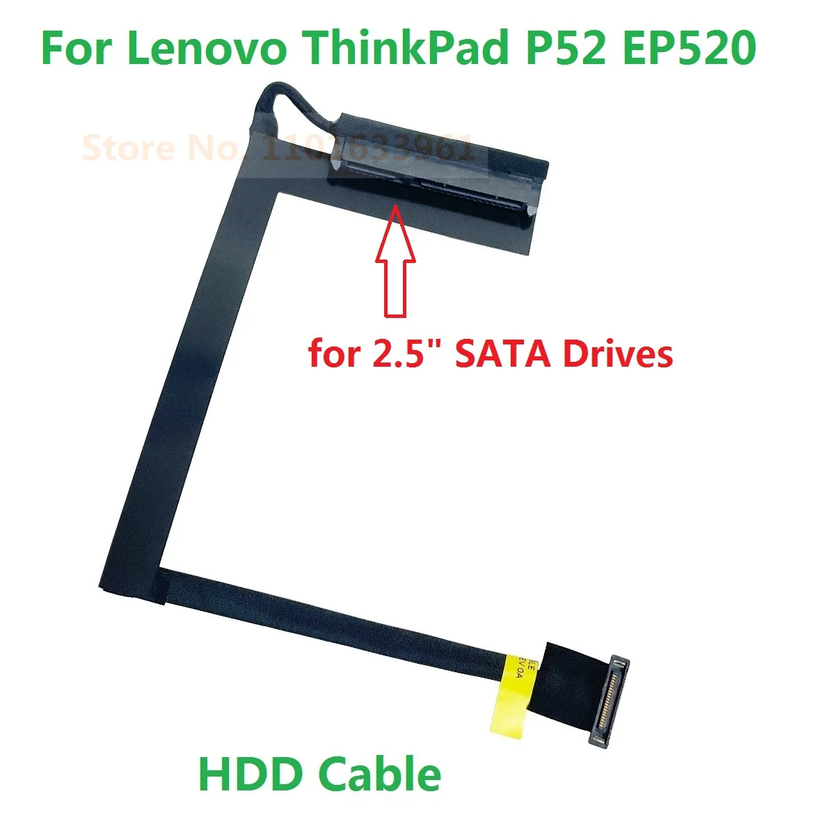 

2,5 дюймовый SATA HDD SSD жесткий диск кабель гибкий провод линия разъем Caddy для Lenovo ThinkPad P52 EP520 P/N DC02C00CR10