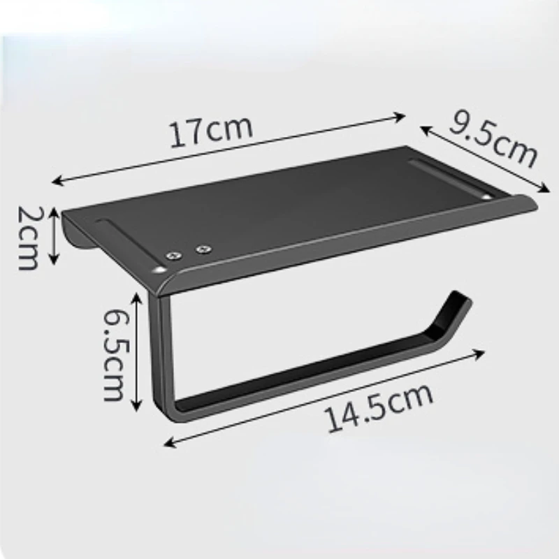 Stainless Steel Toilet Paper Holder Bathroom Wall Hanging Paper Phone Holder Shelf Storage Hook Tissue Toilet Roll