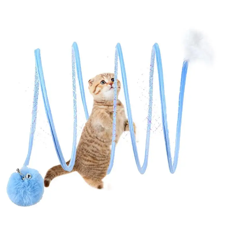 

Cats Tunnel Foldable Pet Cat Toys Kitten Pet Training Interactive Fun Toy Tunnel Bored For Puppy Kitten Rabbit Play Tunnel Tube