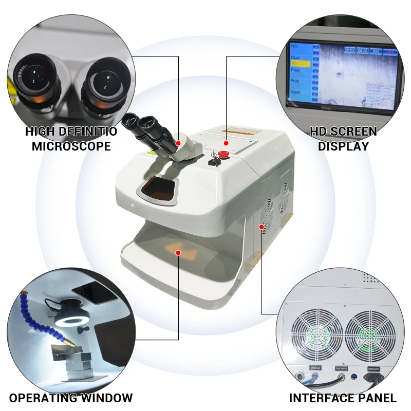 100W Jewellery Laser Welding Machine BK-JW100E for Gold and Silver YAG Laser Spot Soldering Machine