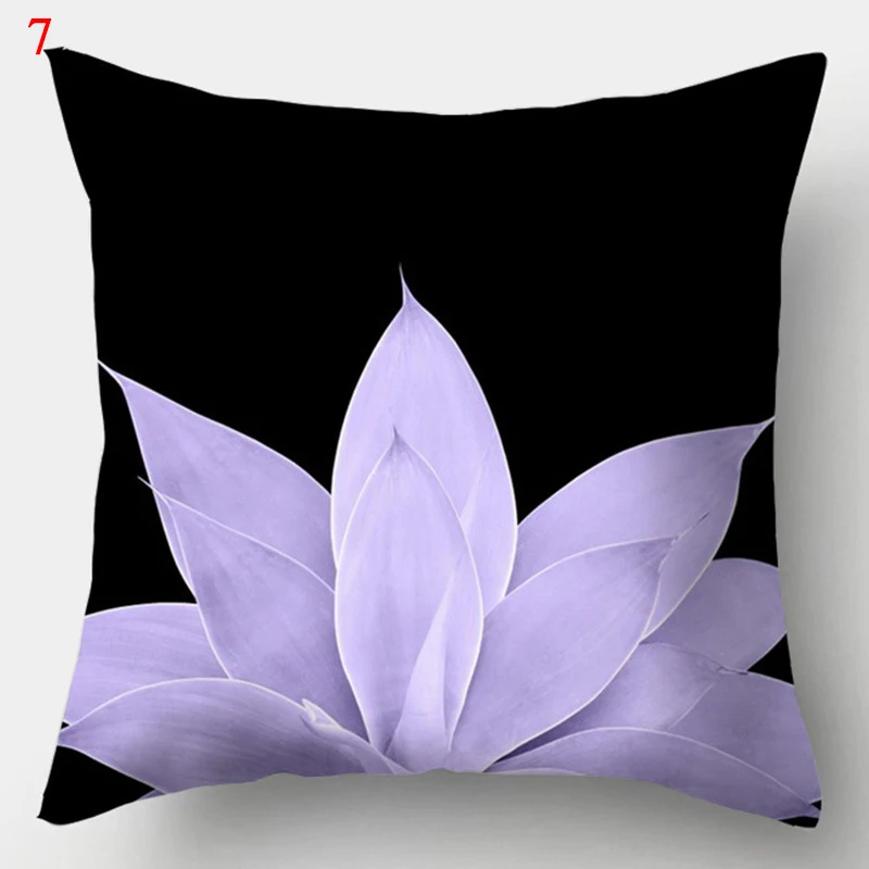 45x45cm Purple Geometric Print Pillow Covers Decorative Square Cushion Cover Polyester Throw Pillow Case for Home Sofa Decor 