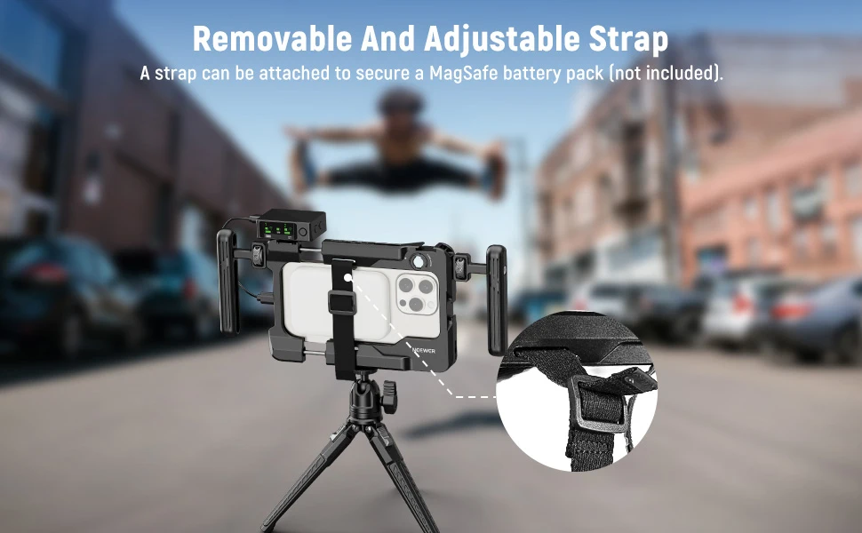 Neewer PA017 Universal Phone Lens Clamp w/17mm-37/58mm Filter Adapter & Tripod M