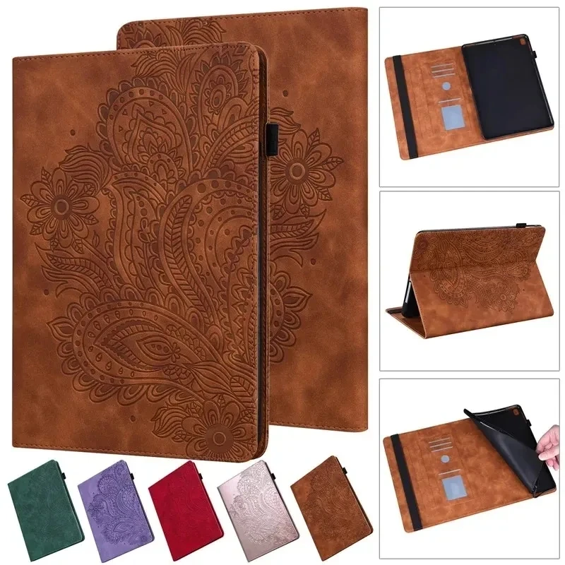 Floral Tree Tablet Case with Card Slots & Stylus Holder - 11.5 Inch