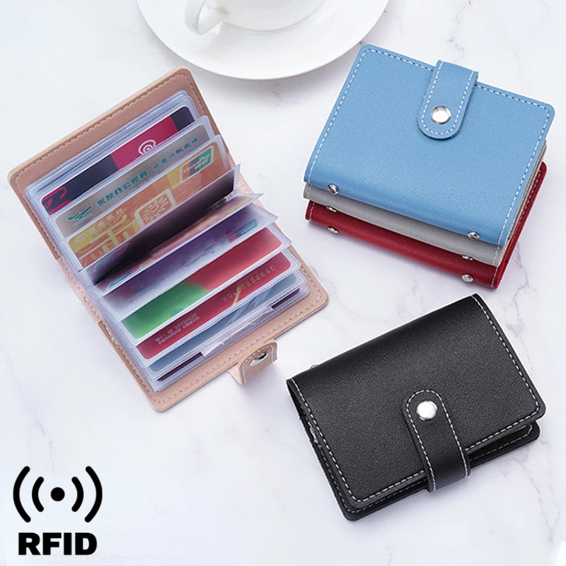 Porte-cartes de crédit et pièce d'identité simple porte-cartes compact