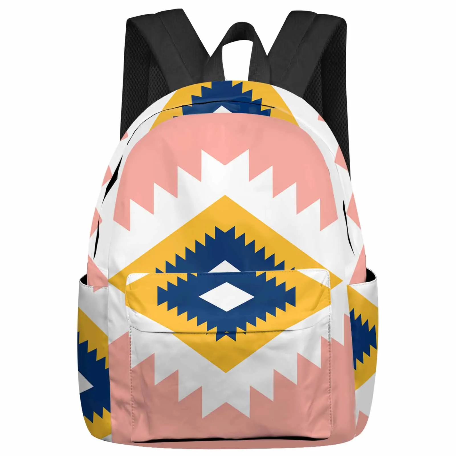 

Богемный марокканский розовый Вместительный рюкзак, мужские сумки для ноутбука, для старшей школы, для студенток колледжа