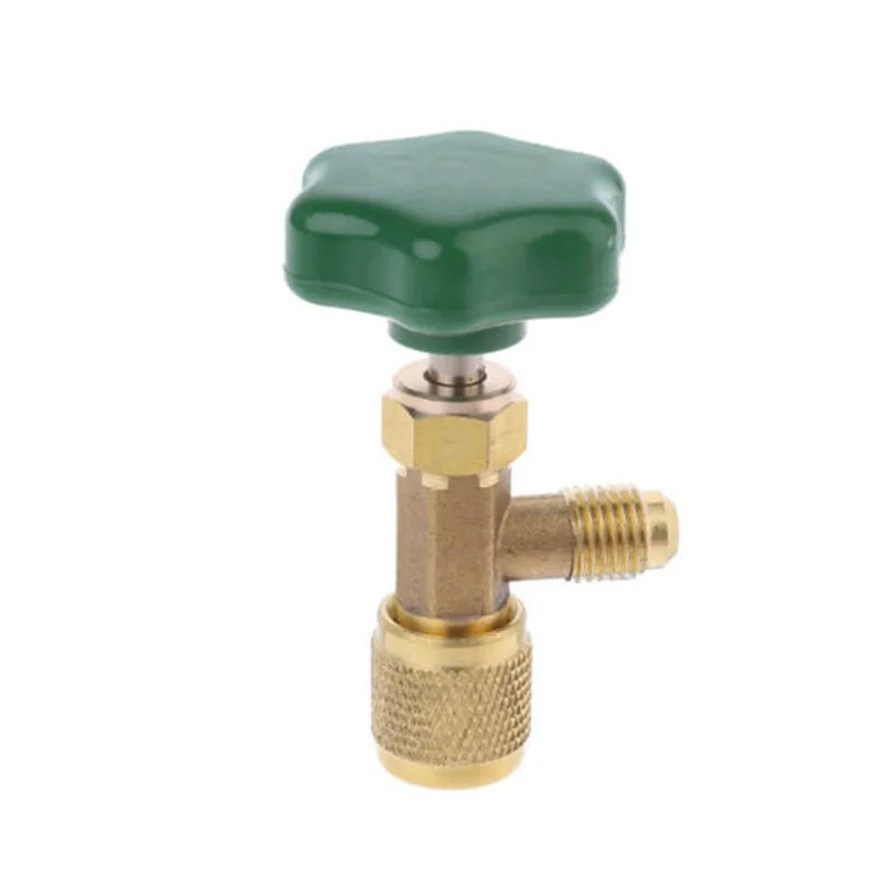 Tap Valve refrigerant bottle opener Air Conditioner Parts air conditioner parts air conditioning accessories Air Conditioning For 7/16 28unf Thread Air Conditioner Plus Safety Liquid Valve Maintenance Switch