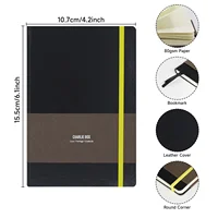 TUNJILOOL A6 A7 Notebook Journal Leather 192 Pages 80GSM Blanks/Dotted/Grid Notebooks Office School Supplies Stationery (2 Pack) 2