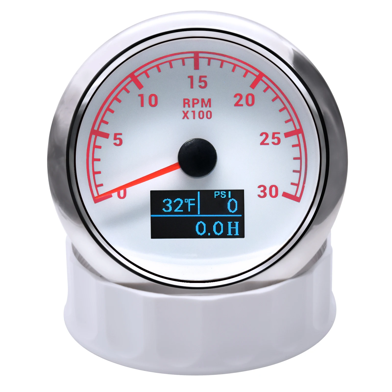KUS-Jauge de tachymètre avec rétroéclairage pour voiture, compteur horaire,  0-3000 RPM, 0-4000RPM, 0-6000 RPM, 0-8000 RPM, 12V, 24V, 85mm - AliExpress