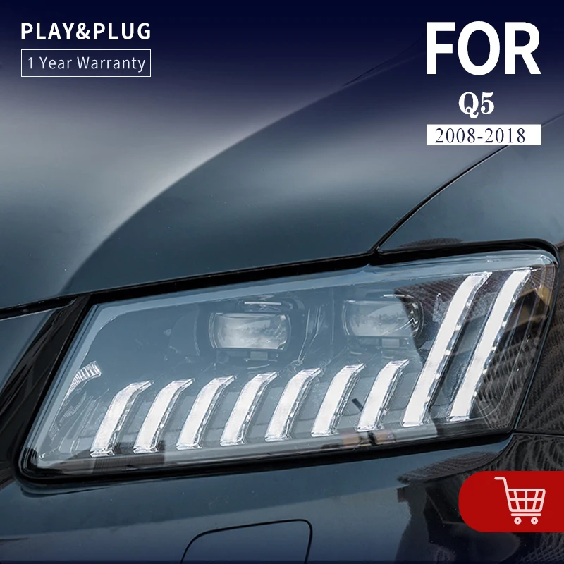 Car Styling Headlights For AUDI Q5 20082018 Front Lights LED DRL