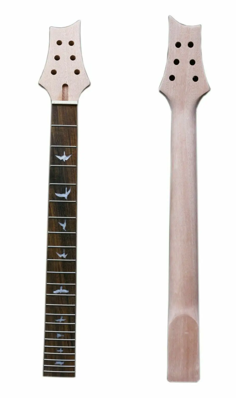 

Guitar Neck 22fret 25.5Inch Mahogany Rosewood Fretboard Bird Inlay Bolt On heel