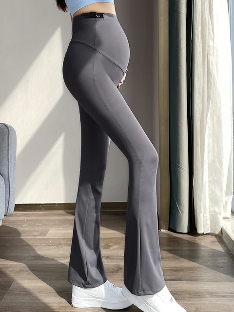 Maternity Leggings for Pregnant Women Yoga Flared High-waisted