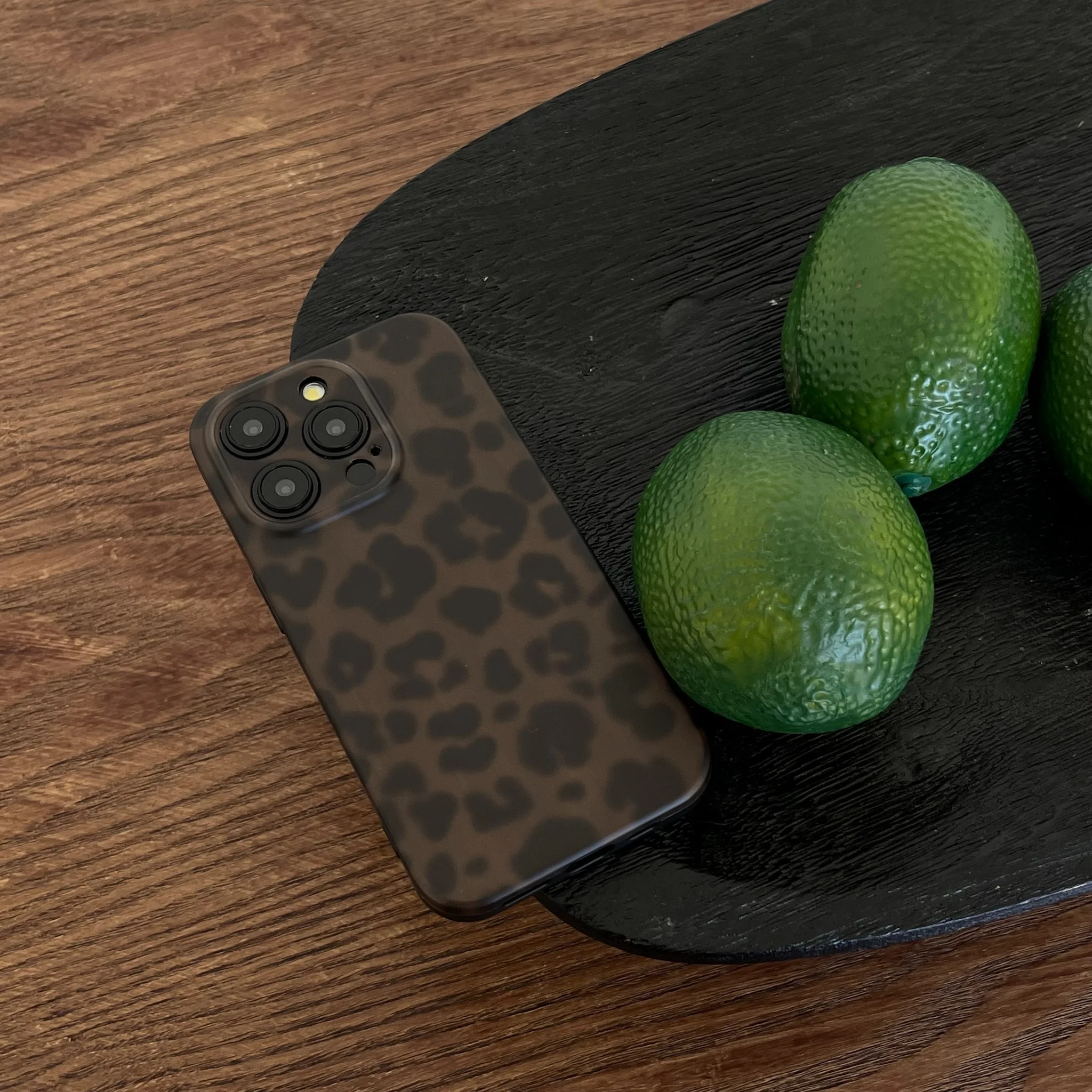 Leopard Print Matte Soft Cover - Fashion Retro Art Protective Phone Case