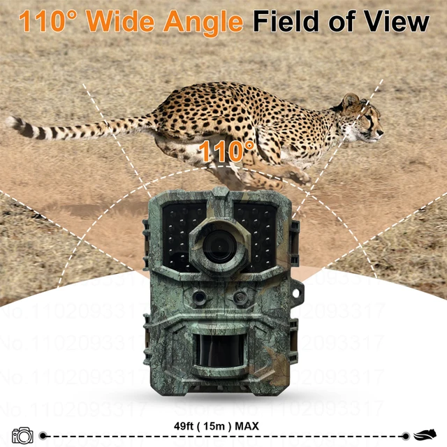 Mini Hunting Camera 36MP 4K HD Trail Camera Infrared Night Vision Waterproof Outdoor Wildlife Monitoring and Scouting DL004 3